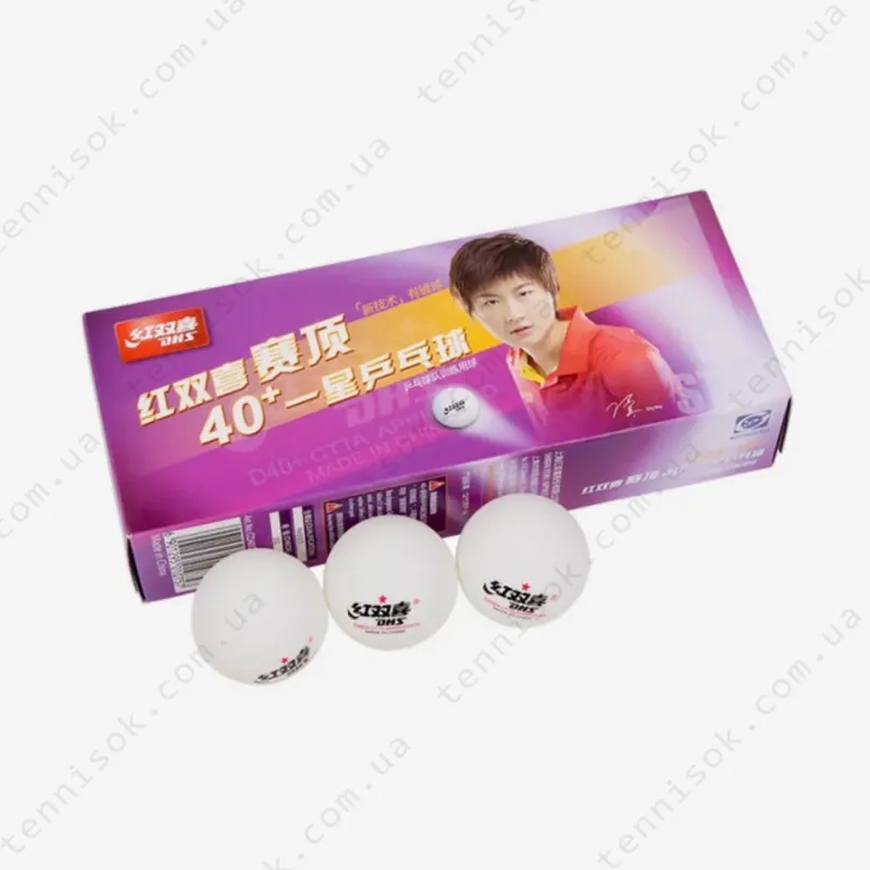 М'ячики DHS Cell-Free Dual 40+ мм 1* White (поштучно)
