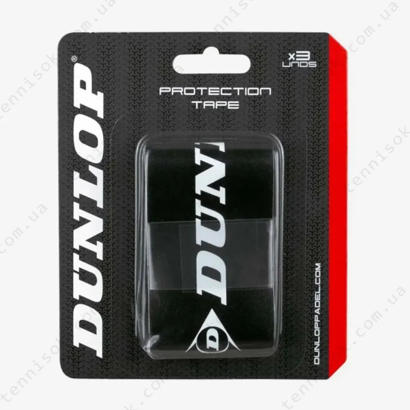 Захист ракетки для паделу Dunlop Protective Tape Transparent Black 3psc