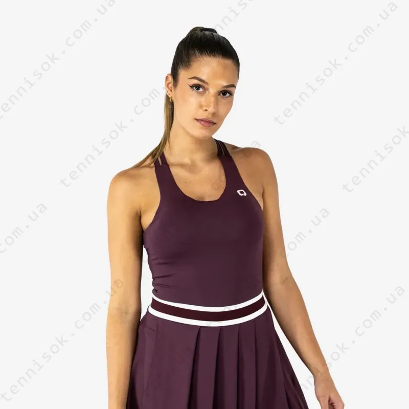 Майка Quad Tank Top Double Stripes Burgundy