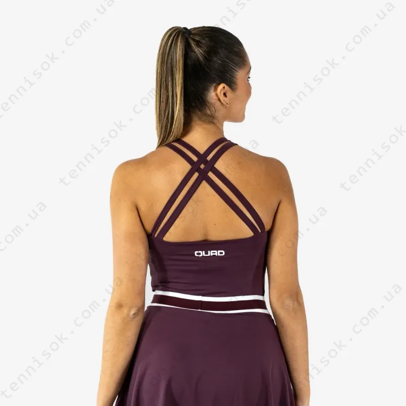 Майка Quad Tank Top Double Stripes Burgundy