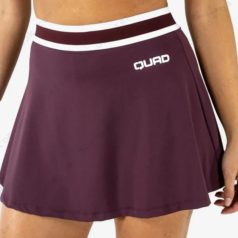 Юбка Quad Women Slick Skirt Burgundy