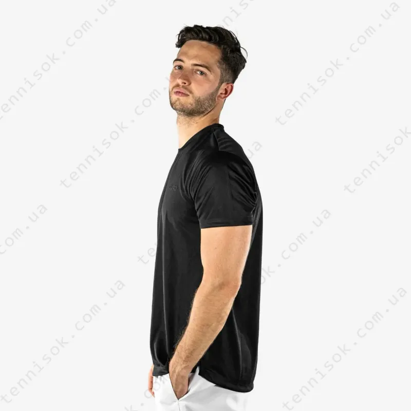 Тенісне поло Quad Men Elemental T-Shirt Black