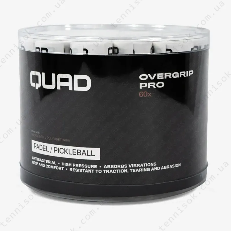 Намотки Quad Padel Pro Overgrip 60pcs White