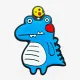 Віброгасники для тенісної ракетки Dino Blue Vibration Dampener