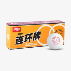 Мячики DHS Double Circle Dual 40+ White 10pcs