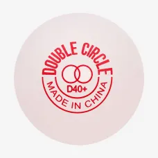 Мячики DHS Double Circle Dual 40+ White 1pcs