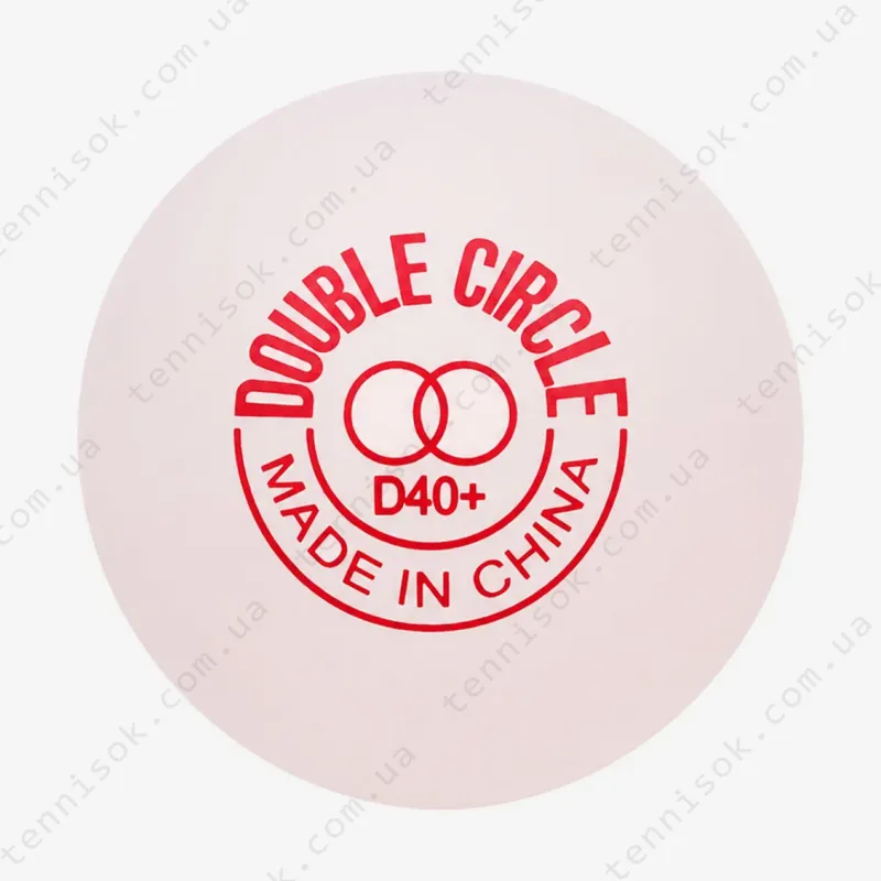 Мячики DHS Double Circle Dual 40+ White 1pcs