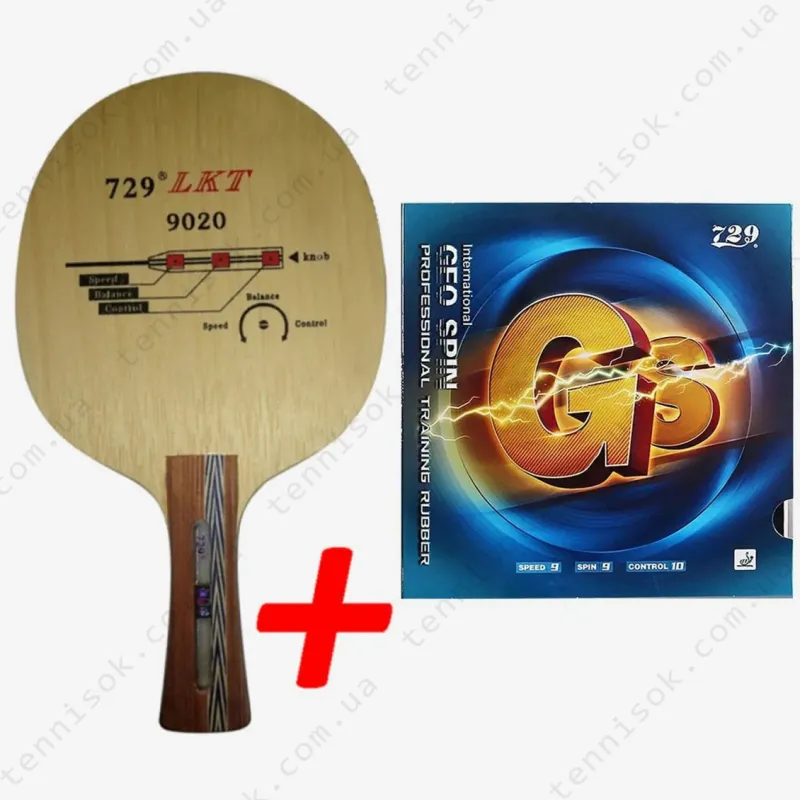 Сборная ракетка 729 Li Kuang Tsu 9020 + 729 Geo Spin Training
