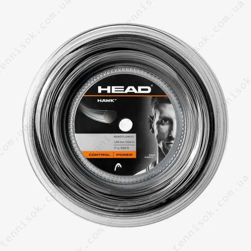 Теннисные струны Head Hawk 200m 281113 BK