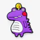 Виброгасители для теннисной ракетки Dino Violet Vibration Dampener