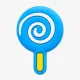 Виброгасители для теннисной ракетки Lollipop Blue Vibration Dampener