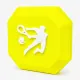 Виброгасители для теннисной ракетки Tennis Yellow Neon Vibration Dampener
