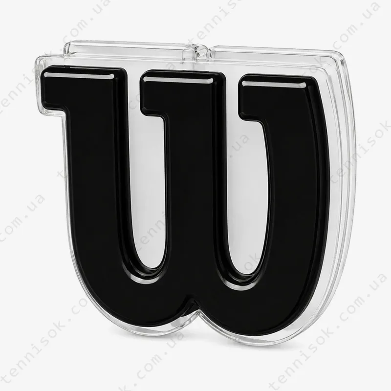 Виброгасители для теннисной ракетки Wilson Logo Black Vibration Dampener