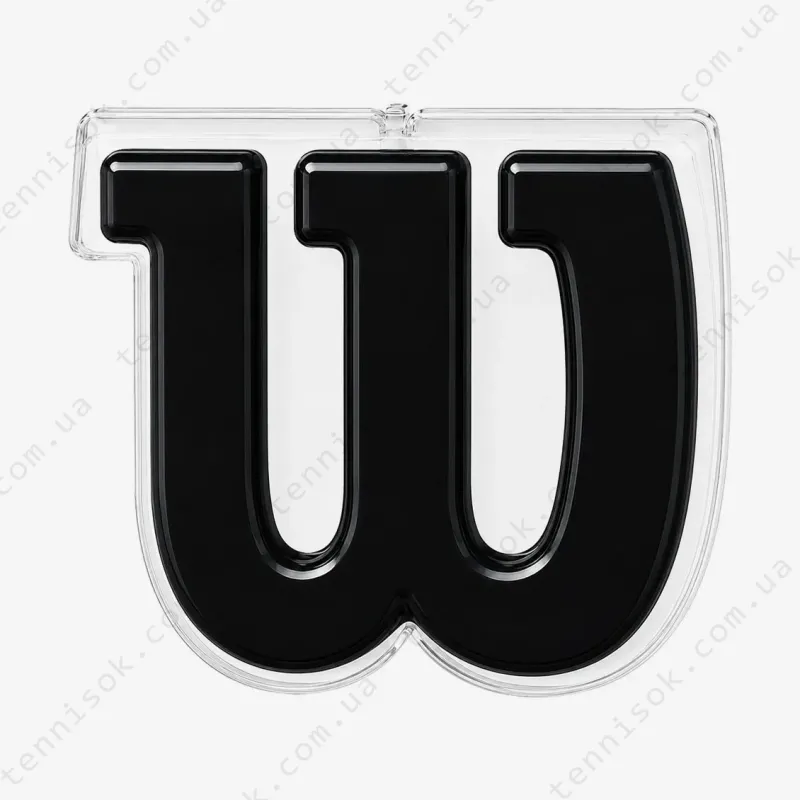 Виброгасители для теннисной ракетки Wilson Logo Black Vibration Dampener