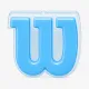Виброгасители для теннисной ракетки Wilson Logo Light Blue Vibration Dampener