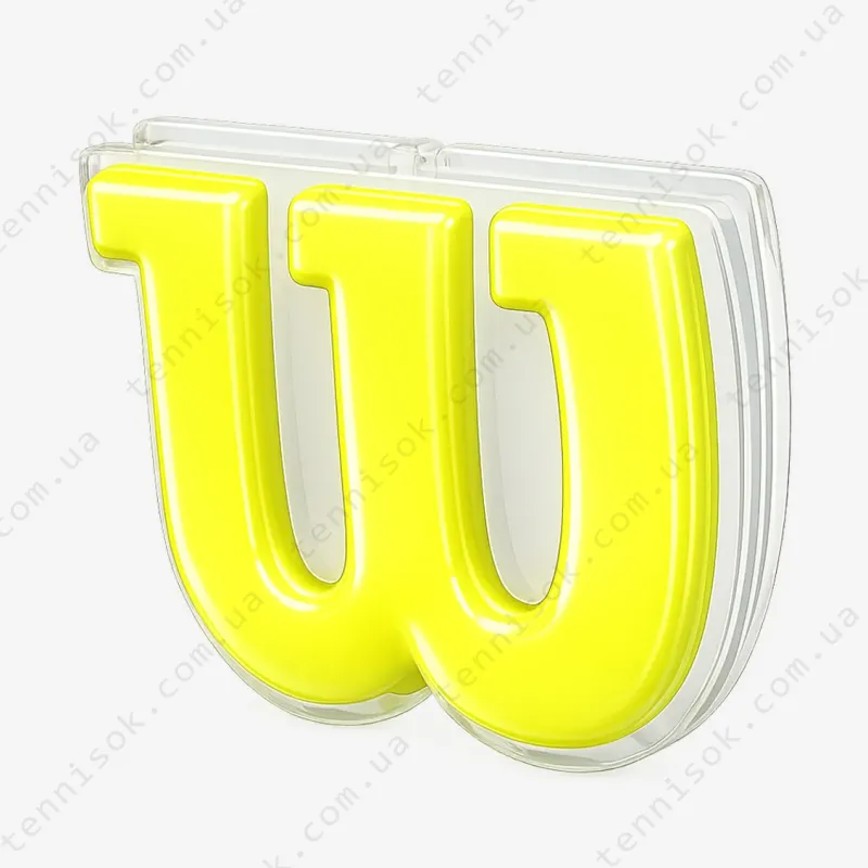 Виброгасители для теннисной ракетки Wilson Logo Neon Yellow Vibration Dampener