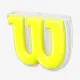 Виброгасители для теннисной ракетки Wilson Logo Neon Yellow Vibration Dampener