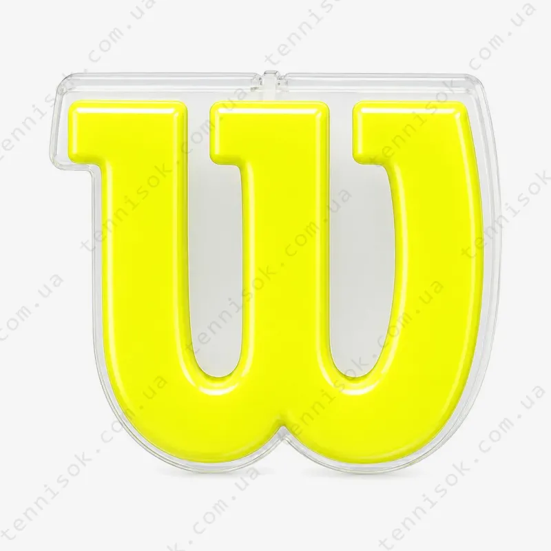 Виброгасители для теннисной ракетки Wilson Logo Neon Yellow Vibration Dampener