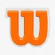 Виброгасители для теннисной ракетки Wilson Logo Orange Vibration Dampener