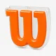 Виброгасители для теннисной ракетки Wilson Logo Orange Vibration Dampener