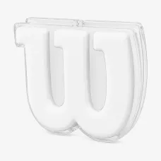 Виброгасители для теннисной ракетки Wilson Logo White Vibration Dampener