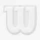 Виброгасители для теннисной ракетки Wilson Logo White Vibration Dampener
