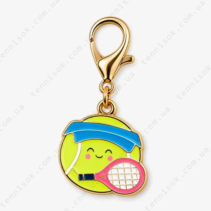 Cheerful Tennis Ball Keychain