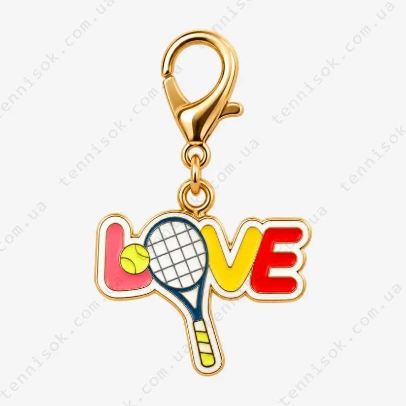 Love Tennis Racket Keychain