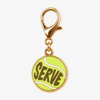 Tennis Ball SERVE Keychain