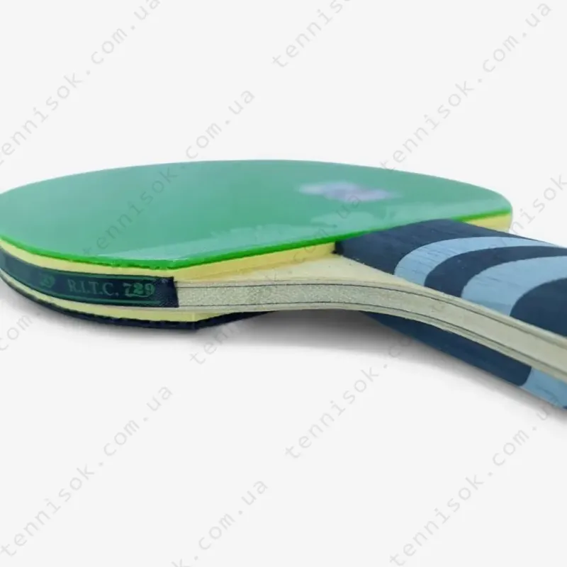 Ракетки для настільного тенісу 729 Very 6 green + black rubber
