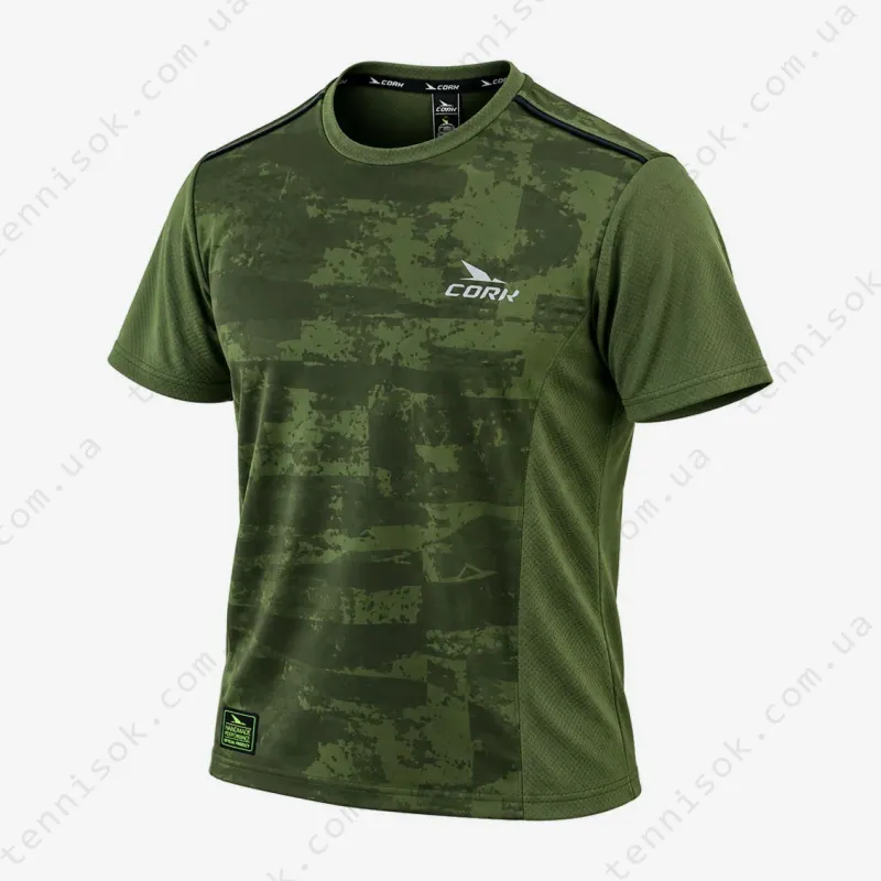Футболка для падела Cork Padel T-shirt Print Green