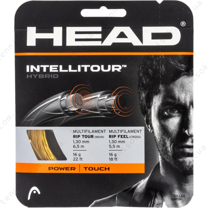 Теннисная струна Head Intellitour Yellow 12,2m