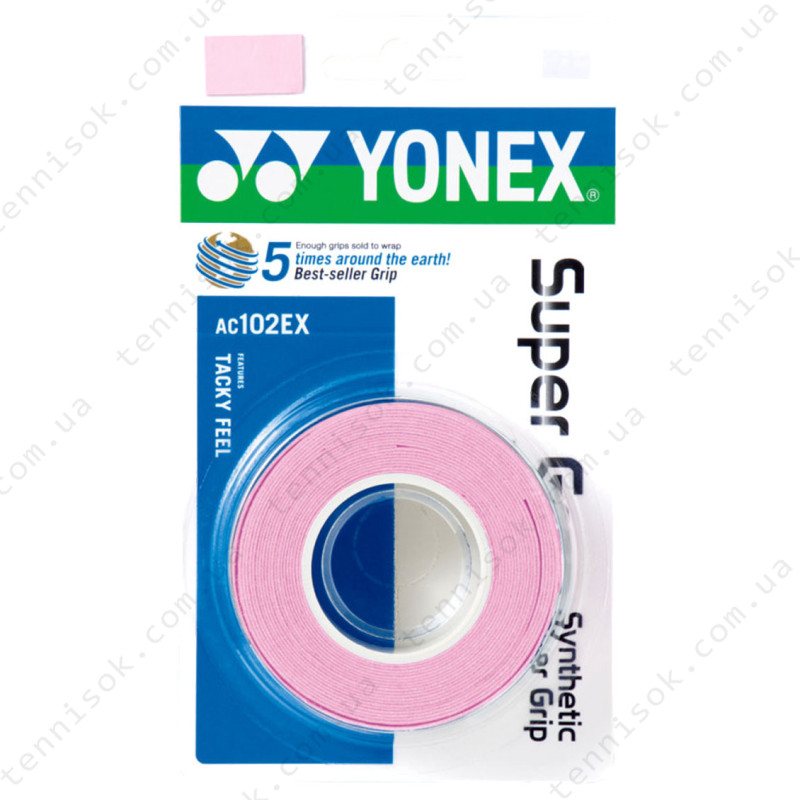 Обмотки Yonex AC102-3 Super Grap French Pink 3pcs
