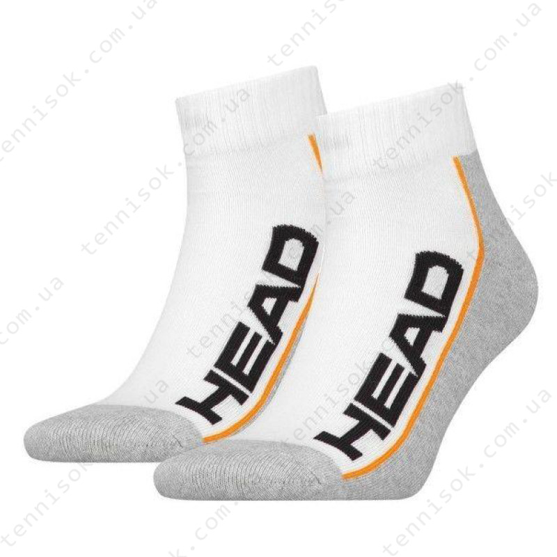 Носки Head Performance Quarter 2-pack/white/grey