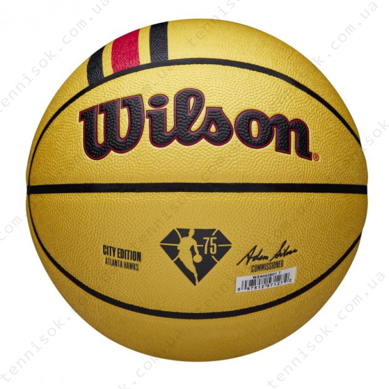М'яч баскетбольний Wilson NBA Team City Collector BSKT Atlanta Hawks