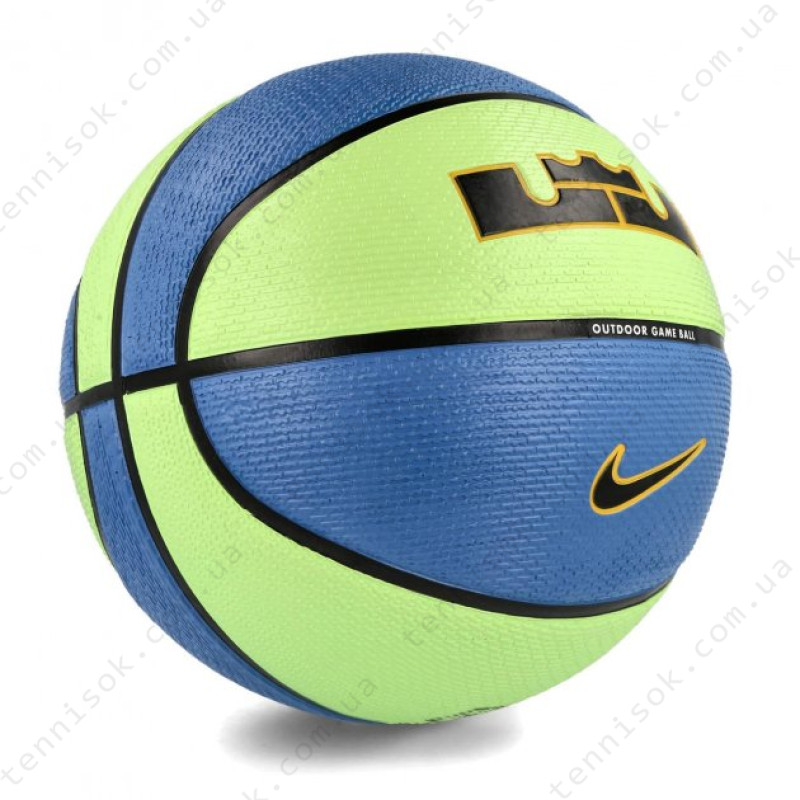 М'яч баскетбольний Nike Playground 2.0 8P L James Deflated Lime Glow/Bk/University Gold/Black