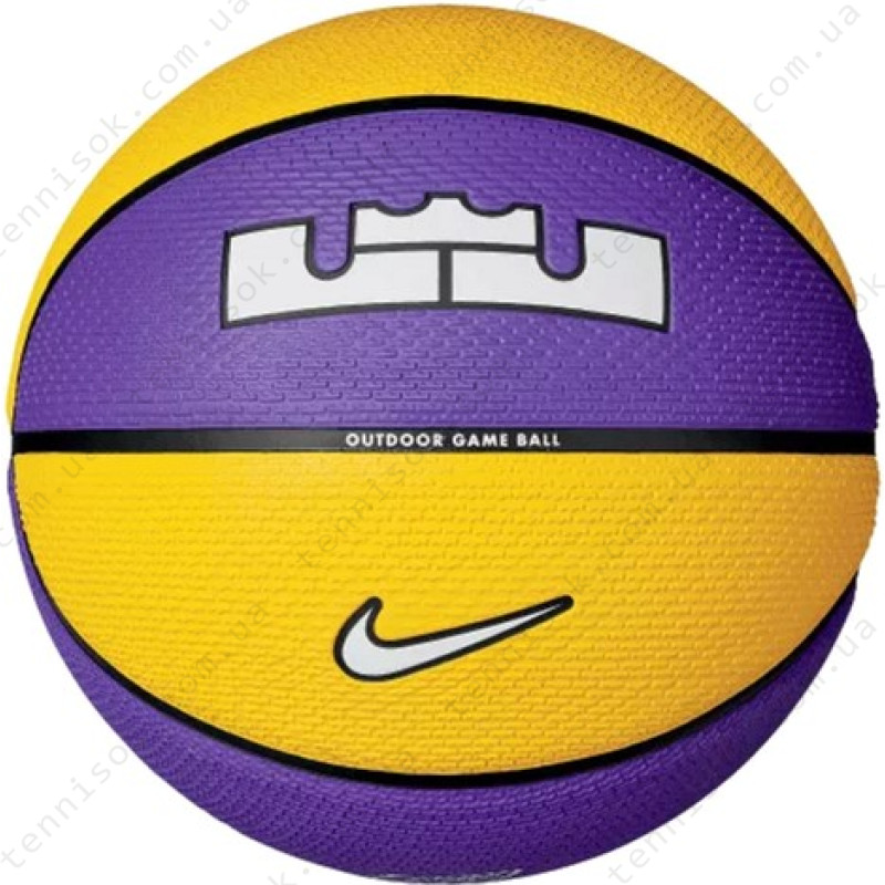 М'яч баскетбольний Nike Playground 2.0 8P L James Deflated Court Purple/Amarillo/Black/White