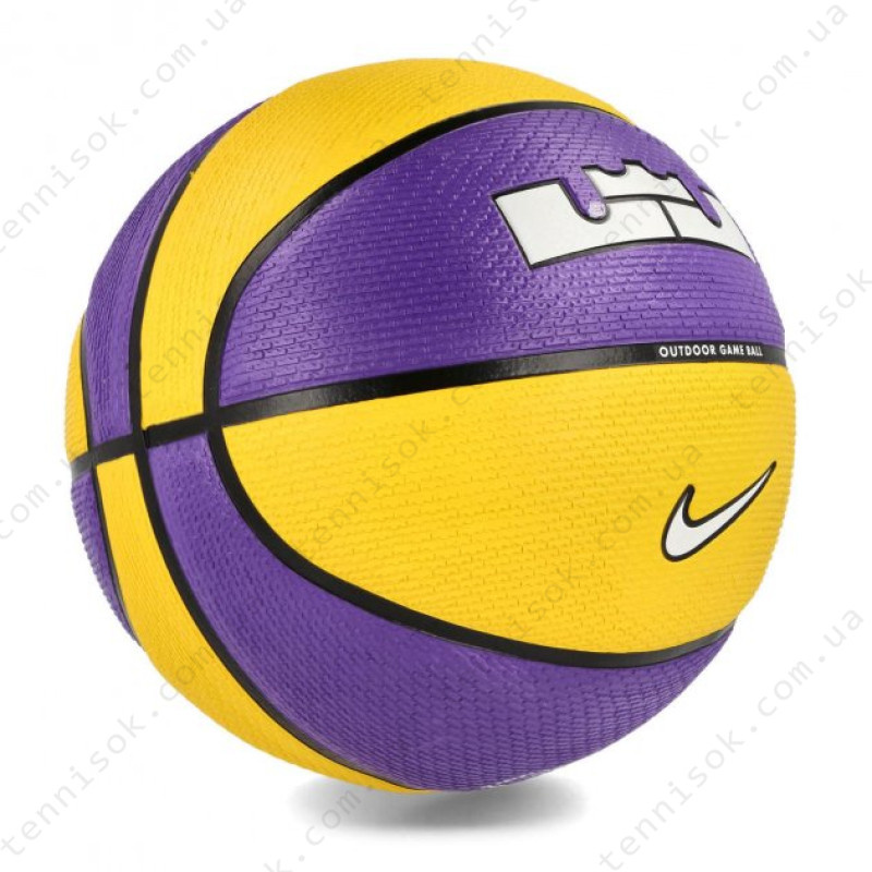 М'яч баскетбольний Nike Playground 2.0 8P L James Deflated Court Purple/Amarillo/Black/White