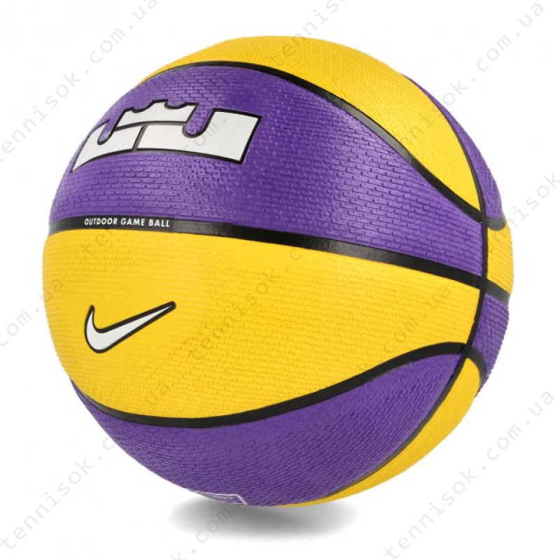 М'яч баскетбольний Nike Playground 2.0 8P L James Deflated Court Purple/Amarillo/Black/White