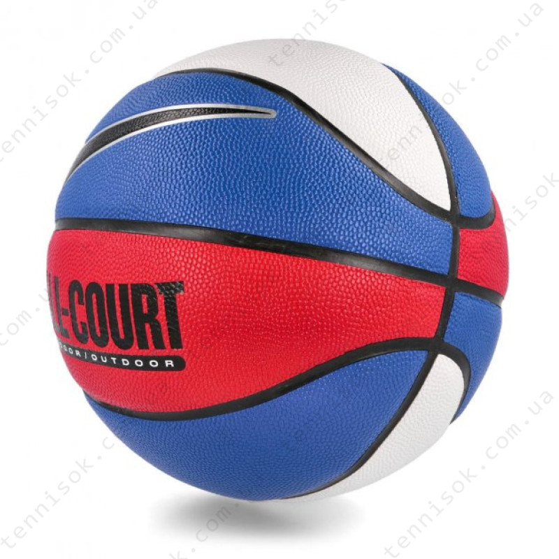 Мяч баскетбольный Nike Everyday All Court 8P Deflated Game Royal/Black/Metallic Silver/Black