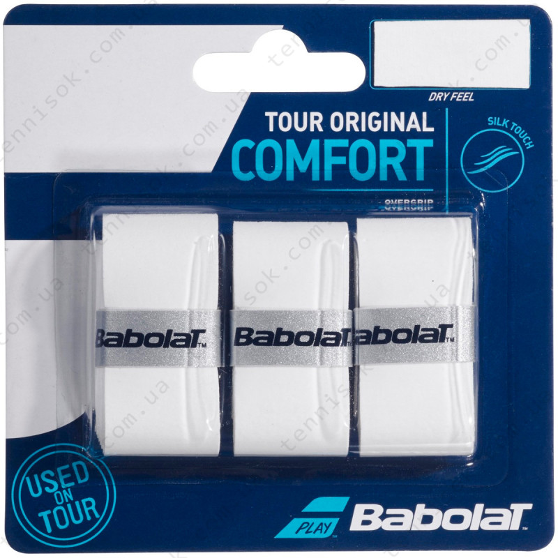 Обмотки Babolat Tour Original White 3pcs 653047-101