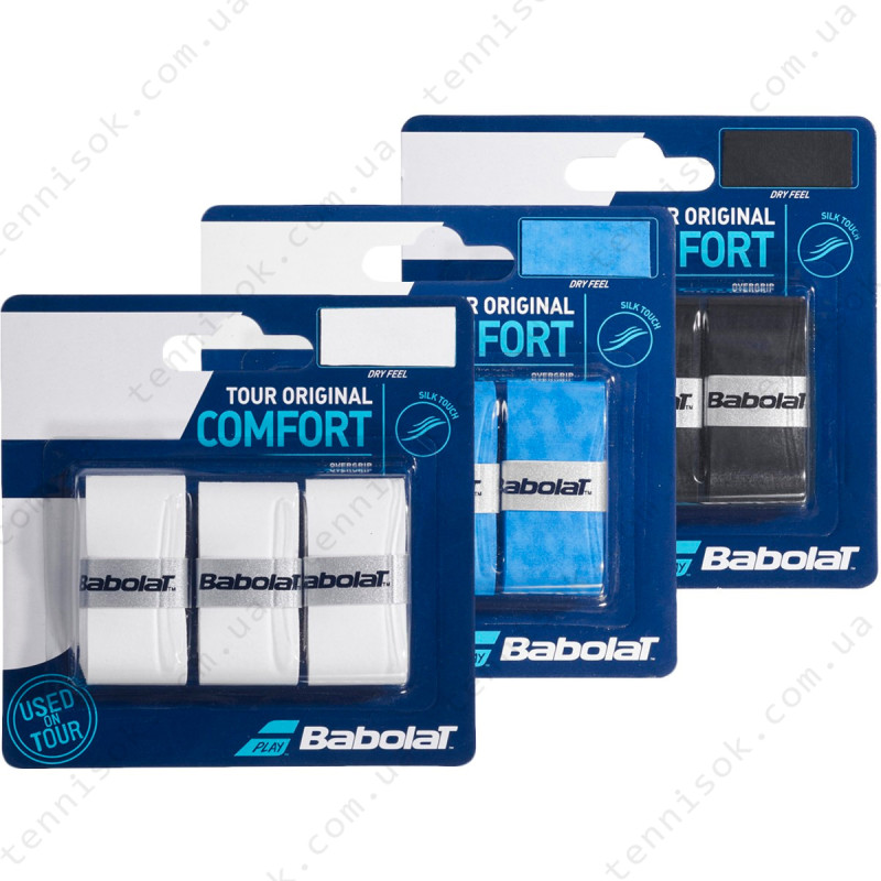 Обмотки Babolat Tour Original White 3pcs 653047-101