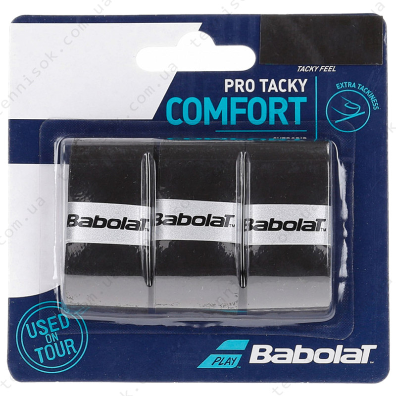 Обмотки Babolat Pro Tacky Black 3pcs 653039-105