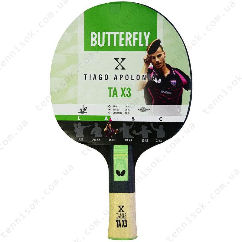 Ракетка для настольного тенниса Butterfly Tiago Apolonia Tax3