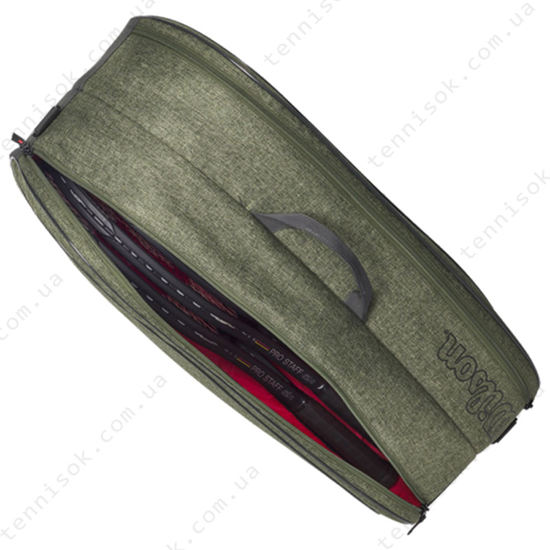 Тенісна сумка Wilson Team Heather Green 6PK WR8022701001