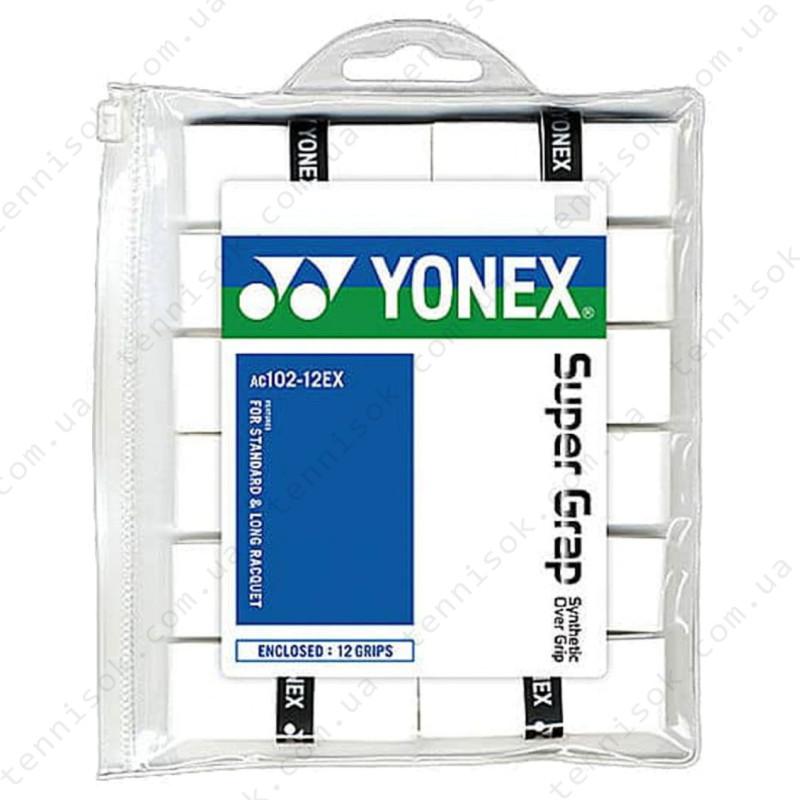 Обмотки Yonex AC102-12 Super Grap White 12pcs
