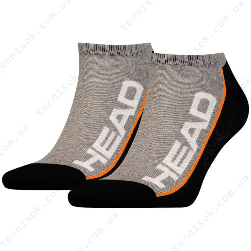 Носки Head Performance Stripe Sneaker 2P Grey/Black