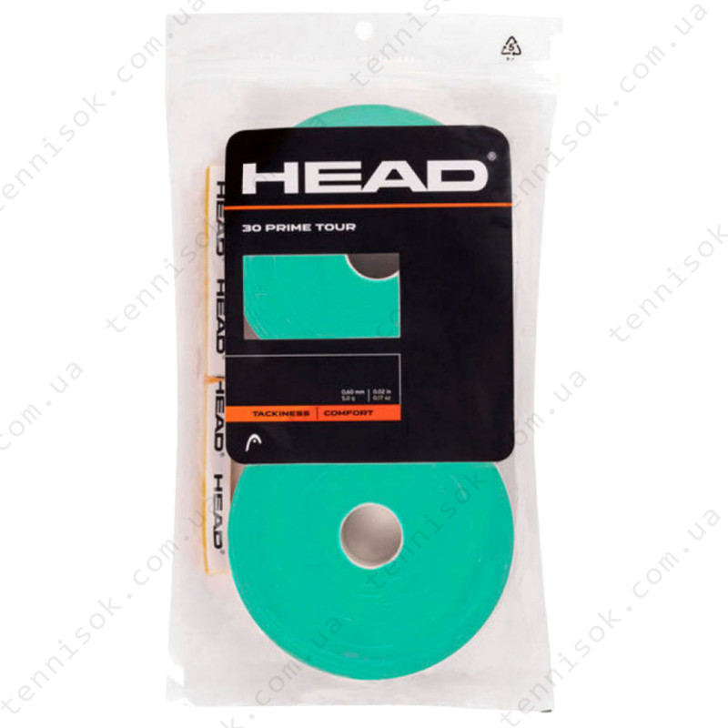 Обмотки Head Prime Tour Overgrip 30 ПК Pack Mint