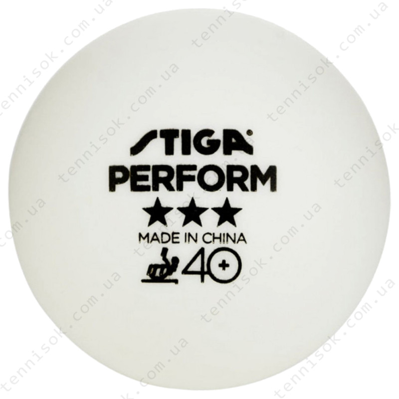 Кульки Stiga Perform 3-star ABS White 1pcs