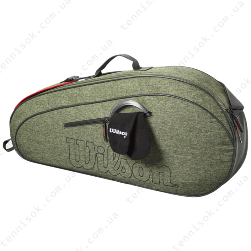 Тенісна сумка Wilson Team Heather Green 3PK WR8022901001